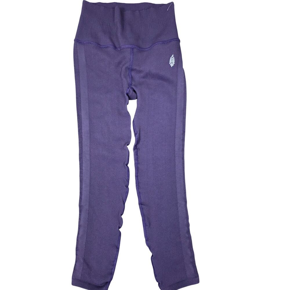 Free People Movement Good Karma Leggings XS NWT Blue Violet Activewear